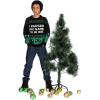 imageGamer Ugly Christmas Sweater Kids Gifts for Gamers I Paused My Game to Be Here Youth Holiday Xmas SweatersGreen