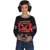 imageGamer Ugly Christmas Sweater Kids Gifts for Gamers I Paused My Game to Be Here Youth Holiday Xmas SweatersRed