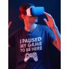 imageI Paused My Game to Be Here Shirt Gifts for Him Gaming Apparel Shirts for MenGame Remote Navy