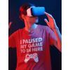 imageI Paused My Game to Be Here Shirt Gifts for Him Gaming Apparel Shirts for MenGame Remote Red
