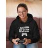 imageI Paused My Game to be Here Gamer Hoodie for Men Gifts for Gamers Funny Mens Gaming HoodiesAdult Black
