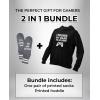 imageI Paused My Game to be Here Gamer Hoodie for Men Gifts for Gamers Funny Mens Gaming HoodiesHoodie  Socks