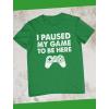 imageKids Gamer Shirt I Paused My Game to Be Here Gifts for Gamers Boys Youth Gaming ShirtsGreen
