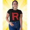 imageTeam R Rocket Inspired Womens Shirt Anime Theme Halloween Costume TShirt for WomenBlack