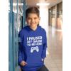 imageTstars Kids Gaming Apparel I Paused My Game Gifts for Gamers Sweatshirts HoodiesYouth  Blue