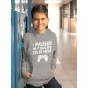 imageTstars Kids Gaming Apparel I Paused My Game Gifts for Gamers Sweatshirts HoodiesYouth  Gray