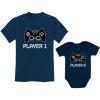 imageBig Brother Little Brother Shirts Player 1 Player 2 Gamer Gaming Siblings SetBig Bro Navy  Lil Bro Navy