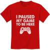 imageKids Gamer Shirt I Paused My Game to Be Here Gifts for Gamers Boys Youth Gaming ShirtsRed