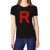 imageTeam R Rocket Inspired Womens Shirt Anime Theme Halloween Costume TShirt for WomenBlack