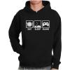 imageTstars Eat Sleep Game Hoodie Gifts for Gamers Gaming Apparel Gamer Hoodies for Men ampamp Teen BoysBlack