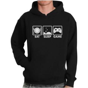 imageTstars Eat Sleep Game Hoodie Gifts for Gamers Gaming Apparel Gamer Hoodies for Men ampamp Teen BoysBlack