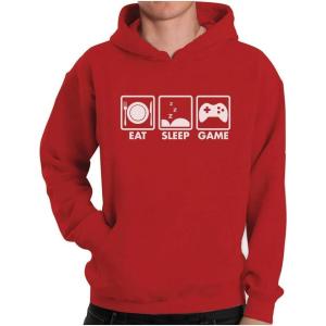 imageTstars Eat Sleep Game Hoodie Gifts for Gamers Gaming Apparel Gamer Hoodies for Men ampamp Teen BoysRed