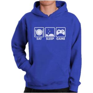 imageTstars Eat Sleep Game Hoodie Gifts for Gamers Gaming Apparel Gamer Hoodies for Men ampamp Teen BoysRoyal