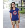 imageAutism Awareness Shirt  Captain Autism Womens Fitted VNeck TShirtBlack