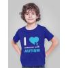 imageAutism Awareness Shirt I Love Someone with Autism Kids TShirtBlue