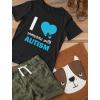 imageAutism Awareness Shirt I Love Someone with Autism Kids TShirtGray