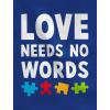 imageAutism Awareness Shirt Kids Love Needs No Words Youth Kids TShirtViolet
