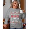 imageBe Nice To The Nurse Christmas Sweatshirt for Women Medical Sweater Style Nurses Funny Xmas Holiday SweatshirtsSweatshirt  Gray