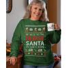 imageBe Nice To The Nurse Christmas Sweatshirt for Women Medical Sweater Style Nurses Funny Xmas Holiday SweatshirtsSweatshirt  Green