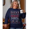 imageBe Nice To The Nurse Christmas Sweatshirt for Women Medical Sweater Style Nurses Funny Xmas Holiday SweatshirtsSweatshirt  Navy