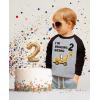 imageConstruction Bulldozer Im Digging Being 2 34 Sleeve Baseball Jersey Toddler Kids TShirt34 Sleeve  Dark Gray