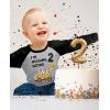 imageConstruction Bulldozer Im Digging Being 2 34 Sleeve Baseball Jersey Toddler Kids TShirt34 Sleeve  Dark Gray