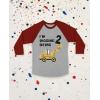 imageConstruction Bulldozer Im Digging Being 2 34 Sleeve Baseball Jersey Toddler Kids TShirt34 Sleeve  Red