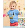 imageConstruction Bulldozer Im Digging Being 2 34 Sleeve Baseball Jersey Toddler Kids TShirtCalifornia Blue