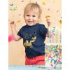imageConstruction Bulldozer Im Digging Being 2 34 Sleeve Baseball Jersey Toddler Kids TShirtHeather Navy