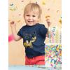 imageConstruction Bulldozer Im Digging Being 2 34 Sleeve Baseball Jersey Toddler Kids TShirtNavy