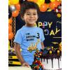 imageDigging Being 3 Construction 3rd Birthday Shirt Boy Toddler Kids TShirtCalifornia Blue