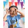 imageDigging Being 3 Construction 3rd Birthday Shirt Boy Toddler Kids TShirtCalifornia Blue