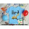 imageDigging Being 3 Construction 3rd Birthday Shirt Boy Toddler Kids TShirtCalifornia Blue