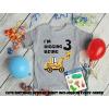 imageDigging Being 3 Construction 3rd Birthday Shirt Boy Toddler Kids TShirtGray