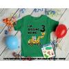 imageDigging Being 3 Construction 3rd Birthday Shirt Boy Toddler Kids TShirtGreen