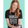 imageFunny  Nurse Badss Lifesaver VNeck Fitted Women TShirtLifesaver  Black