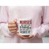 imageGift For Nurse  We Cant Fix Stupid But We Can Sedate It Funny Nursing Gifts Coffee Mug 15 Ounce WhiteWhite