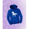 imageGift for Horse Lover  Love Horses Kids HoodieBlue
