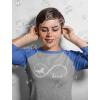 imageGift for Horse Lover Infinite Love 34 Women Sleeve Baseball Jersey ShirtBlueGray