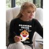 imageGrandma Shark Doo Doo Doo Baby Shark Nana Women Long Sleeve TShirtBlue