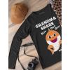 imageGrandma Shark Doo Doo Doo Baby Shark Nana Women Long Sleeve TShirtRed