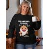 imageGrandma Shark Doo Doo Doo Baby Shark Nana Women SweatshirtRed