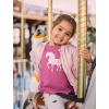 imageHorse Shirt for Girls Horseback Riding Equestrian Horseshoe Print Kids Girls Fitted TShirtWow Pink