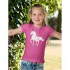 imageHorse Shirt for Girls Horseback Riding Equestrian Horseshoe Print Kids Girls Fitted TShirtWow Pink