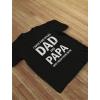imageI Have Two Titles Dad and Papa Funny Dad Grandpa Fathers Day ShirtBlack