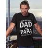 imageI Have Two Titles Dad and Papa Funny Dad Grandpa Fathers Day ShirtBlack