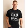 imageI Have Two Titles Dad and Papa Funny Dad Grandpa Fathers Day ShirtBlack