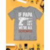 imageIf Papa Cant Fix It Were All Screwed Shirt Funny Gifts for Dads Fathers Day TShirt Dad Jokes Shirts for MenGray