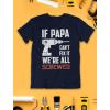 imageIf Papa Cant Fix It Were All Screwed Shirt Funny Gifts for Dads Fathers Day TShirt Dad Jokes Shirts for MenNavy