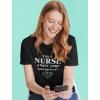 imageIm a Nurse Whats Your Superpower Gift for Nurses VNeck Fitted Women TShirtBlack